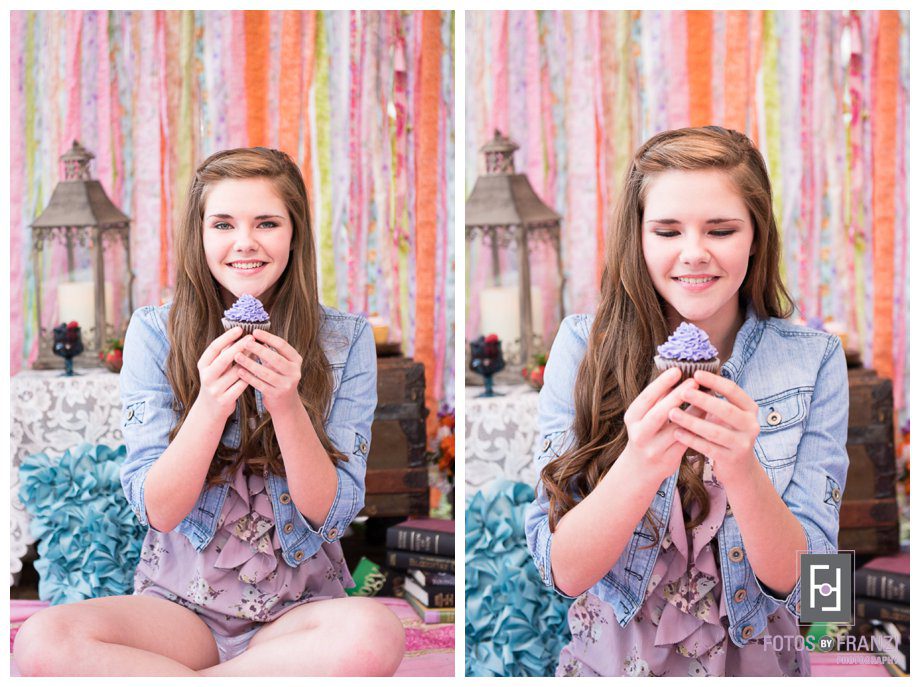 Spring Group of Girls April Showers Themed Styled Session | Senior Session | Pink & Purple | Fotos by Franzi Photography