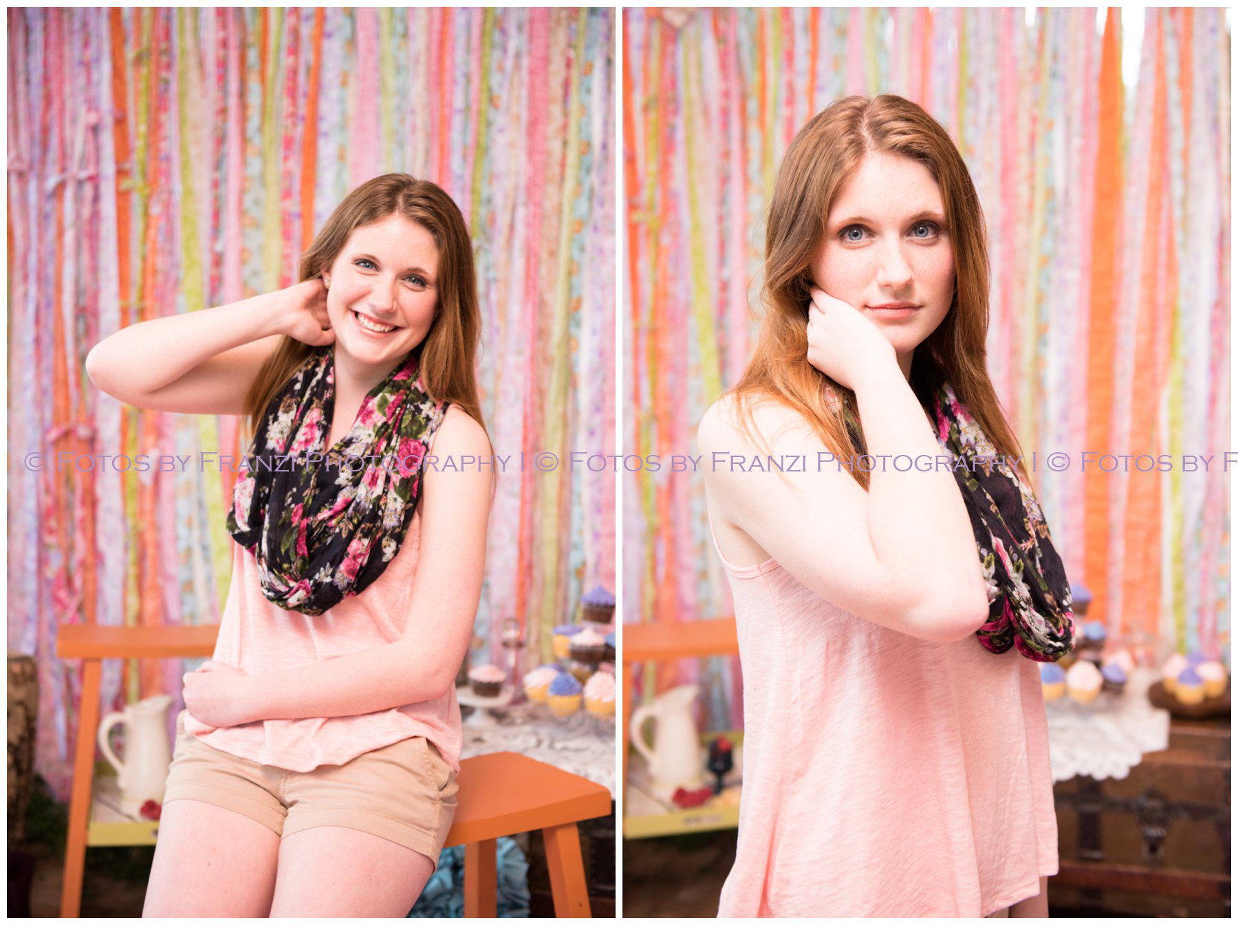 Spring Group of Girls April Showers Themed Styled Session | Senior Session | Pink & Purple | Fotos by Franzi Photography