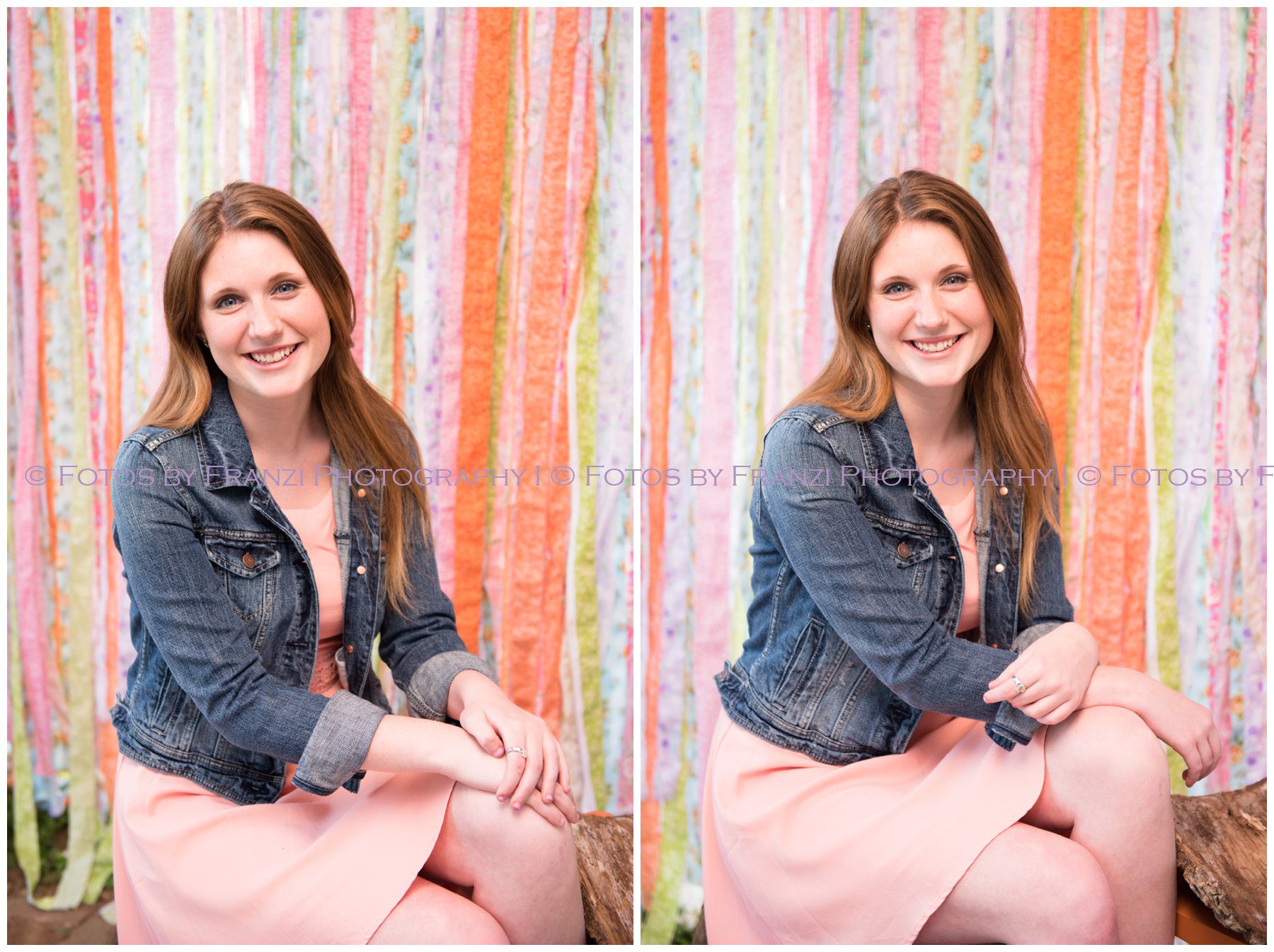 Spring Group of Girls April Showers Themed Styled Session | Senior Session | Pink & Purple | Fotos by Franzi Photography